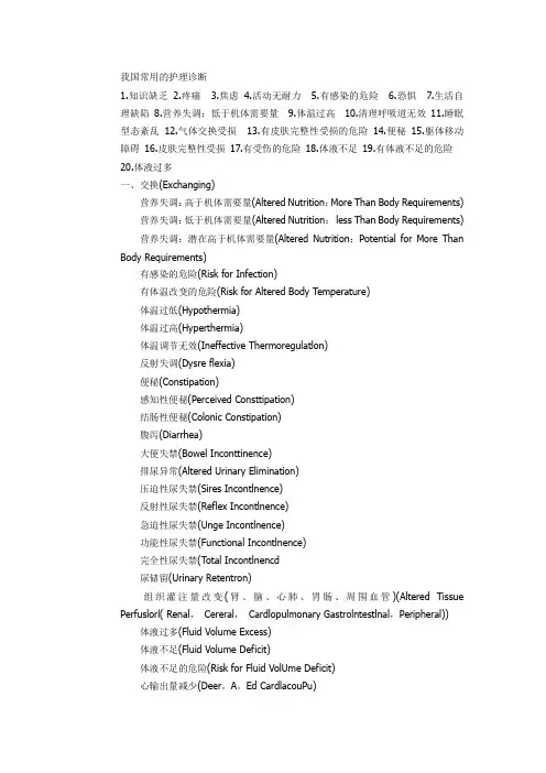 护理诊断