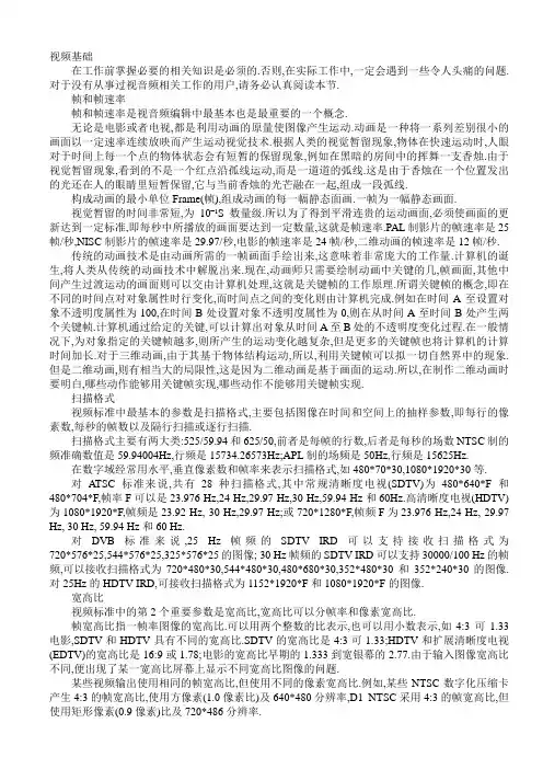 视频基础知识