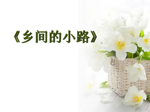 《乡间的小路》PPT4  图文