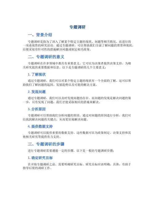 专题调研_精品文档