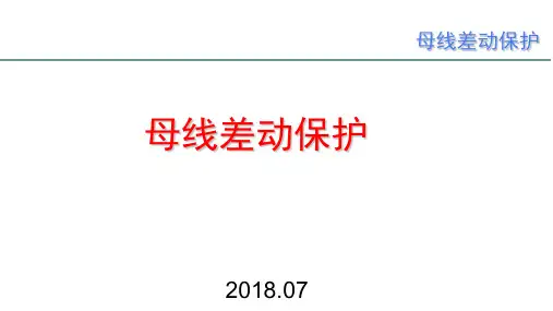 母线差动保护运维培训 ppt课件
