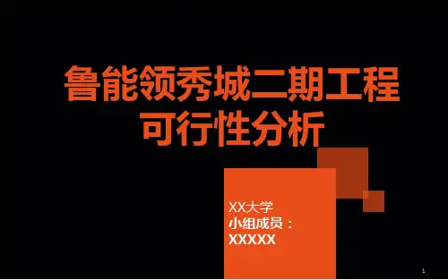 鲁能领秀城-项目分析 PPT课件