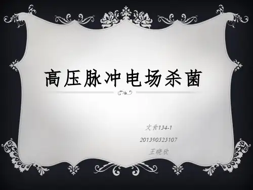 高压脉冲电场杀菌 PPT课件