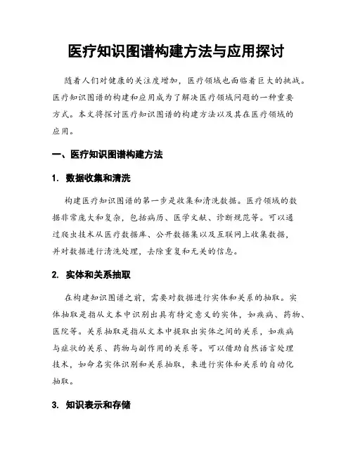 医疗知识图谱构建方法与应用探讨
