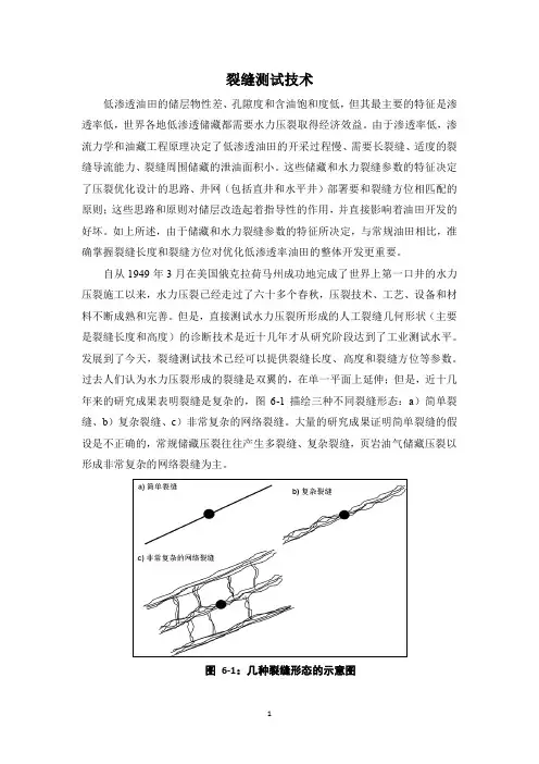 压裂裂缝测试技术