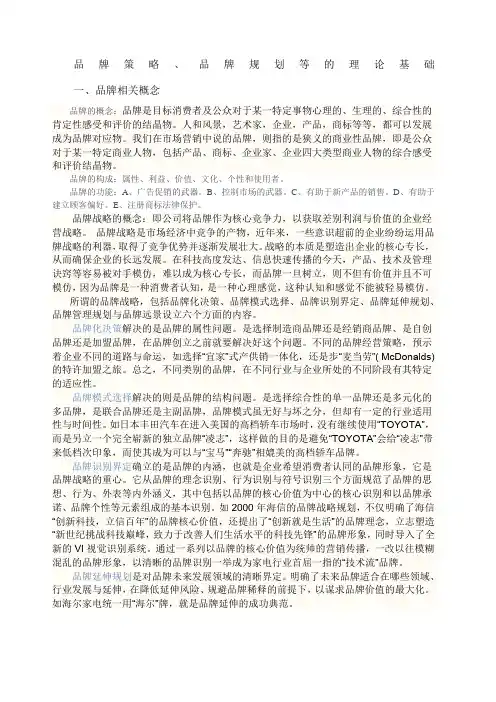 品牌理论