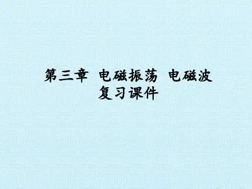 教科版高中物理选修3-4：第三章 电磁振荡 电磁波 复习课件
