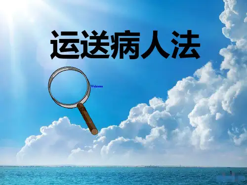 运送病人法PPT幻灯片课件