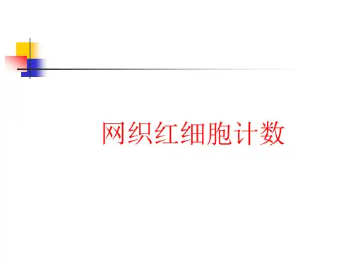 网织红细胞测定讲稿