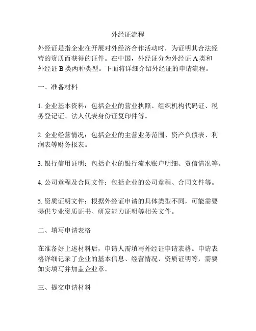 外经证流程