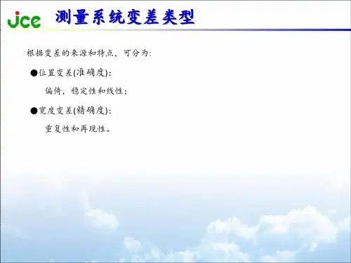 精选GageRR培训教材6sigma基础培训知识kus