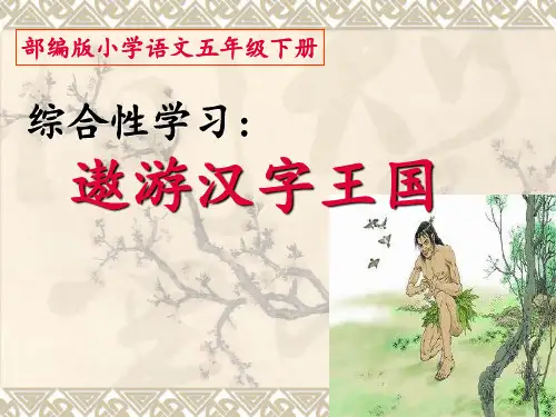 部编版语文五年级下册《综合性学习：遨游汉字王国》精品ppt课件