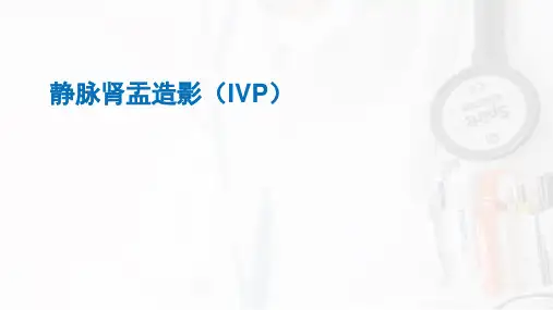 静脉肾盂造影(IVP)