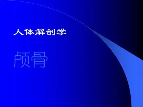 《人体解剖学》--颅骨