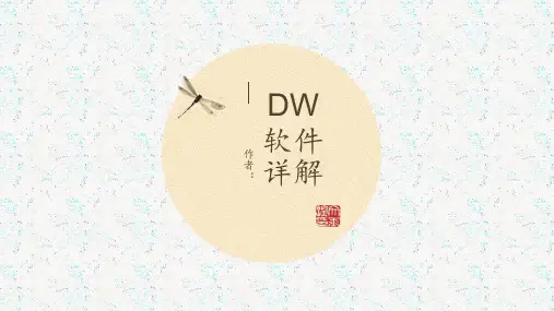 DW软件如何使用
