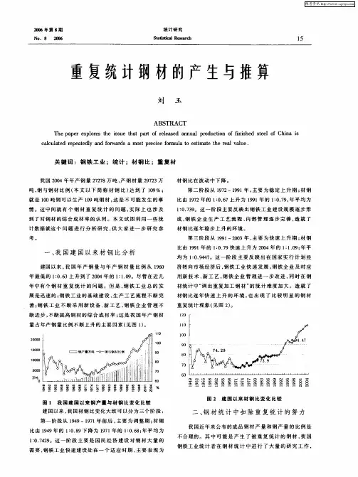 重复统计钢材的产生与推算