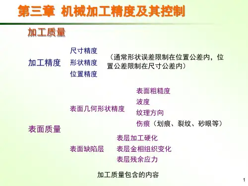 机械加工精度