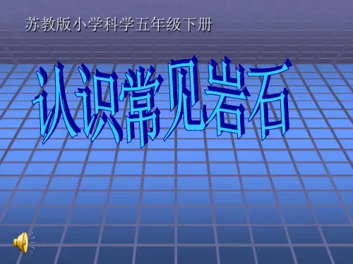 五年级科学下册第四单元第一课《认识常见岩石》课件(苏教版)