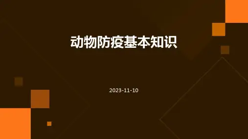 动物防疫基本知识