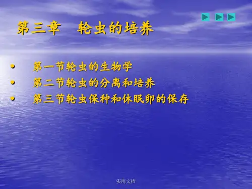 第三章轮虫的培养