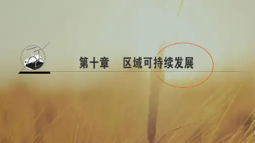 浙江省2020高考地理选考大一轮复习课件第10章 区域可持续发展 推荐