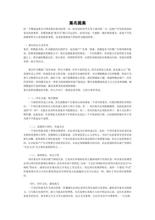 案名提案