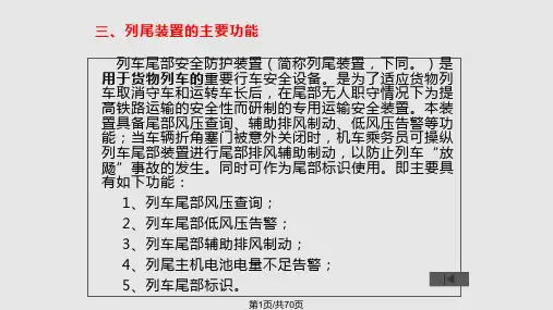 交大路通列尾装置PPT课件