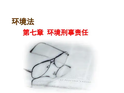 第七章环境刑事责任(新)