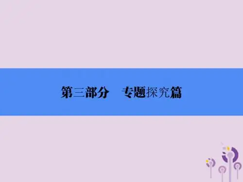 2018年中考历史总复习全程突破第三部分专题探究篇专题十三周年事件课件北师大版