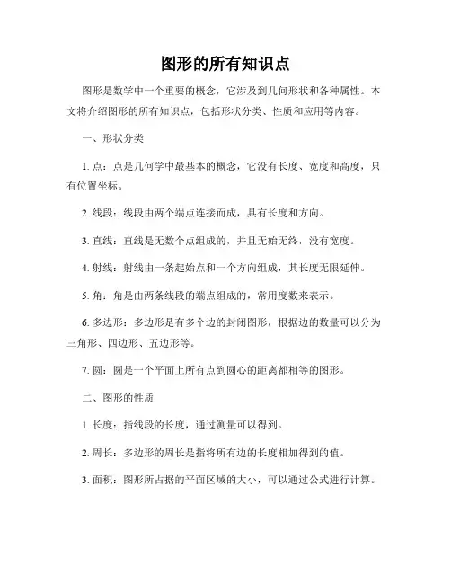 图形的所有知识点