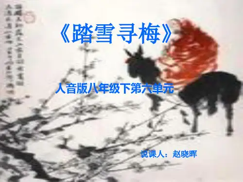 踏雪寻梅说课课件