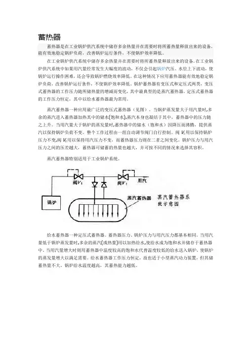 蓄热装置的应用及发展