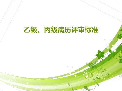 乙级及丙级病历评审标准[详]