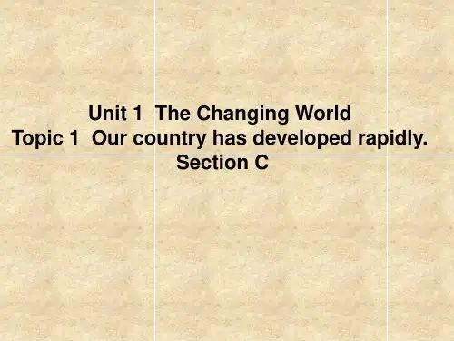仁爱版九年级英语上册 Unit 1 Topic 1 Section C 课件(共44张PPT)