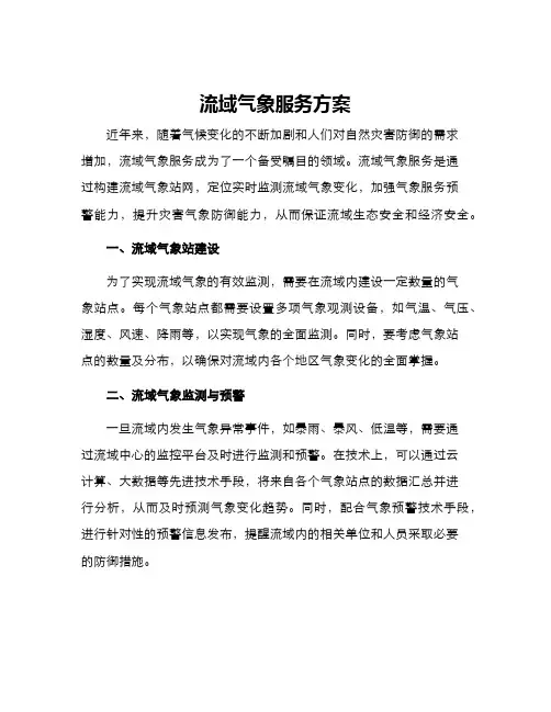 流域气象服务方案