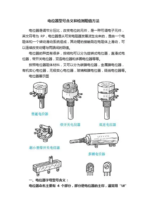 电位器型号含义和检测阻值方法