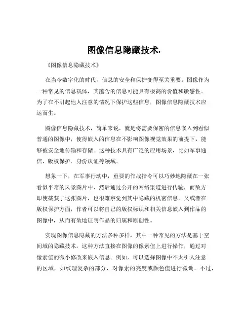 图像信息隐藏技术.