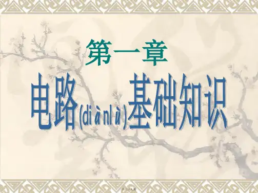 《农村电工基础》课件 第一章 电路基础知识