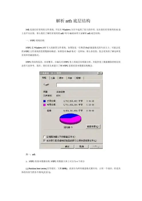 解析ntfs底层结构