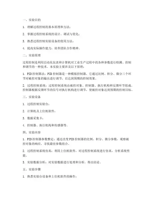 杭电过程控制实验报告