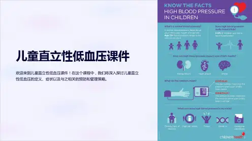 儿童直立性低血压课件