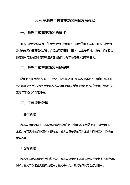 2024年激光二极管驱动器市场发展现状