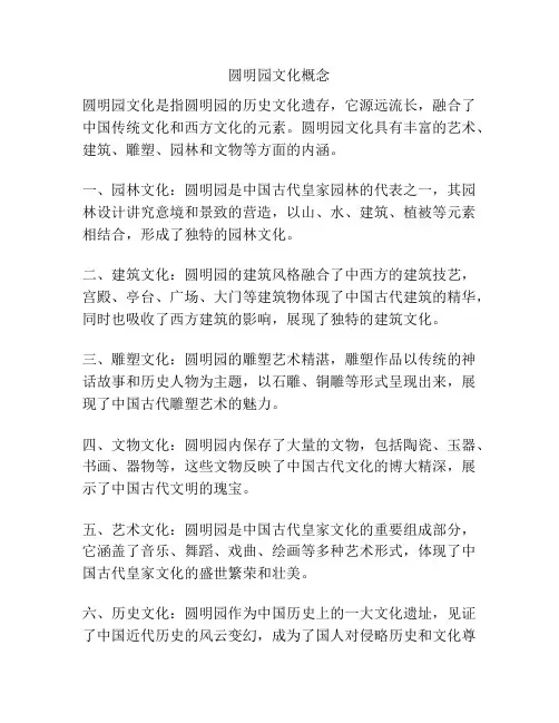 圆明园文化概念