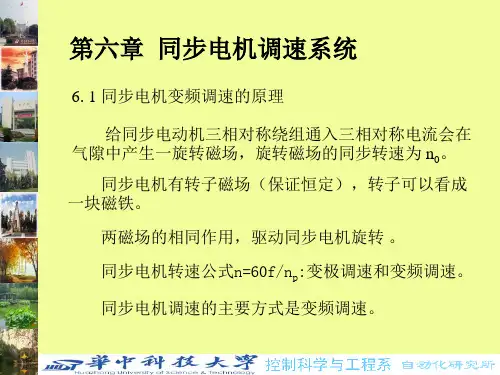 同步电机调速系统原理及应用