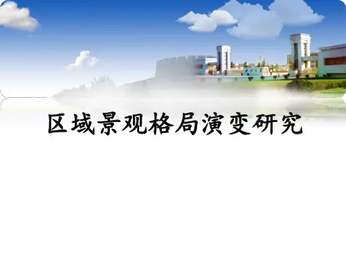 区域景观格局演变研究