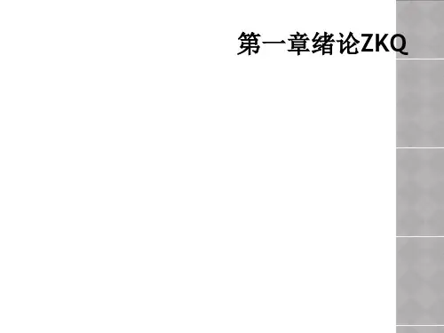 第一章绪论ZKQ