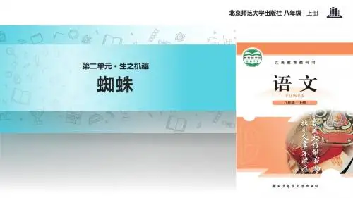 初中北师大版语文八年级上册第二单元比较探究【教学课件】《蜘蛛》