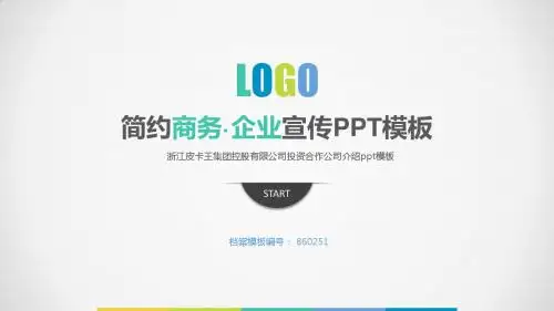 浙江皮卡王集团控股有限公司投资合作公司介绍ppt模板
