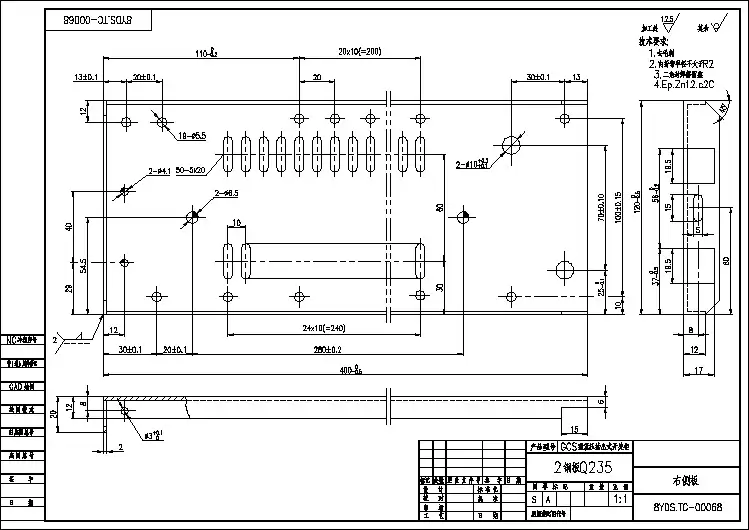常用开关和柜体图纸 GCS部件图4
