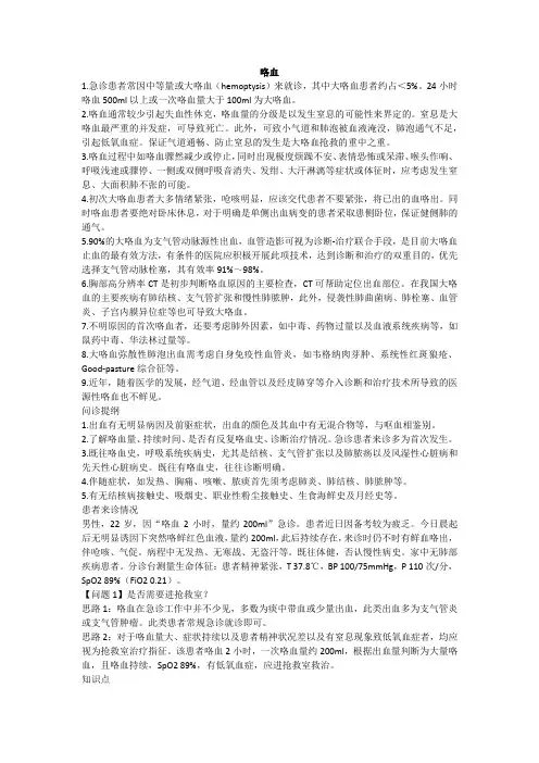 咯血(急诊医学)